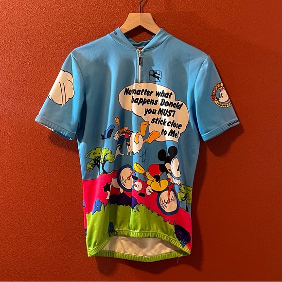 Giordana x Disney Men’s Vintage 90’s Mickey‎ Mouse & Donald Duck Cycling Shirt